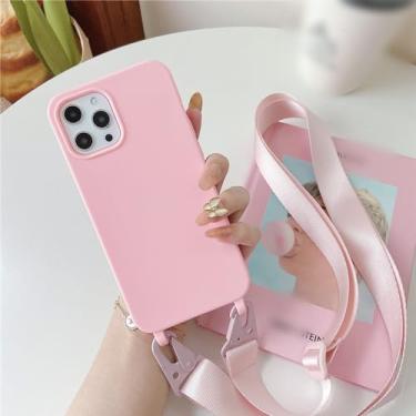 Imagem de Capa de telefone com alça de pescoço crossbody para Samsung A53 A13 A33 A73 A52S A72 A12 A22 A32 A21S A51 A71 A52 Capa de corda de cabo de silicone macio, 1, para A73