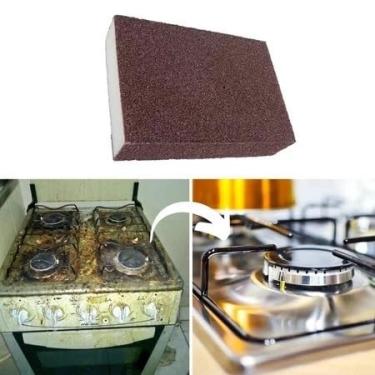 Imagem de Kit 4 Esponja Mágica para Panelas Inox Forno Remove Ferrugem