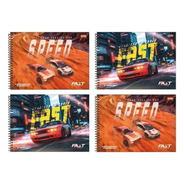 Imagem de Cad.Cartografia Espiral C.Dura Jandaia Fast Race 4X80fls