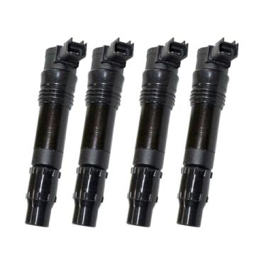Imagem de Conjunto de 4 bobinas de ignição 21171-0005 para Kawasaki NINJA ZX-10R ZX10R ZX1000 2004-2015 ZX-14 ZX-14R. Substituição da bobina de ignição.