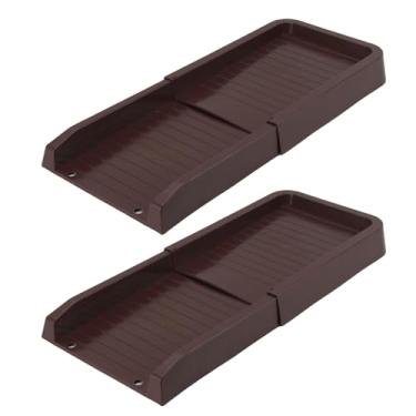 Imagem de TOPINCN Extensão de Calha de Chuva, Extensões de Calha para Drenagem de água, Bandejas de Drenagem de Bico Fixáveis (BROWN)