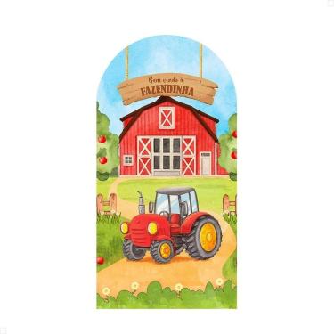 Imagem de Capa Painel Romano Sublimado C/Elástico 2 Fazendinha Aquarel