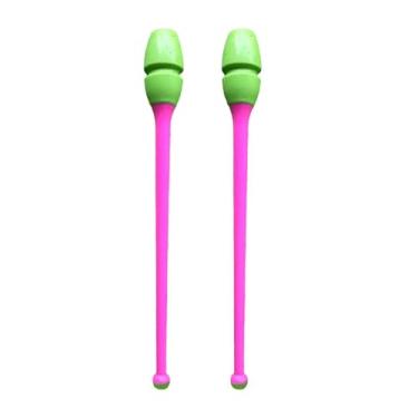 Imagem de UGPLM 2 Bastões de Ginástica Rítmica, Ferramenta para Crianças e Adultos, 35 cm de Comprimento, Acessórios de Ginástica para Treinamento, Style G