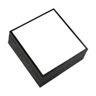 Imagem de Esquirla Conjunto de 10 Pranchetas Shikishi para Assinaturas, Materiais para Artesanato, Prancheta Quadrada para Desenhos à Mão, Cosplay, Convenções e Eventos, Preto, L