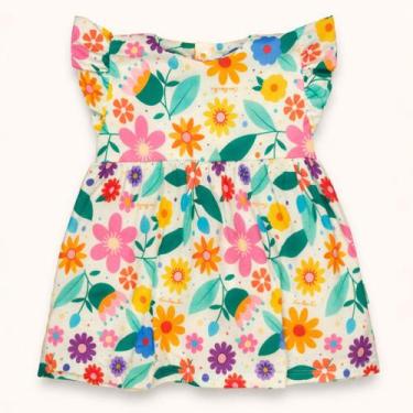 Imagem de Vestido de Calor Estampado para Bebês até 12 meses Tamanho:9-12mCor:fo