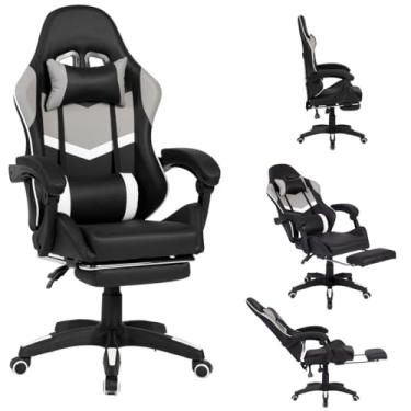 Imagem de Brin7 - Cadeira Escritorio Gamer Ajustes Ergonômica B7-008 BRIN7 - Preto
