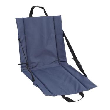 Imagem de Mingzhe Assento de Estádio Azul Escuro, Bolso de Malha, Portátil, Dobrável, Almofada Com Encosto para Eventos Esportivos, Praia, Acampamento, Atividades Ao Ar Livre