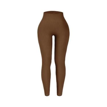 Imagem de Leggings De Fitness De Cintura Alta E Justas Para Mulheres, Roupas Ati