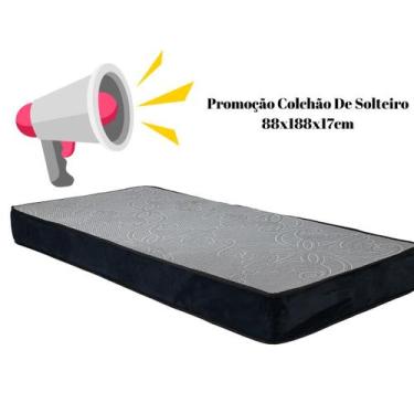 Imagem de Colchão De Solteiro , Cinza Em Espuma D28, Dupla Face ,Pode ser Utiliz