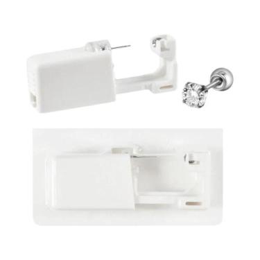 Imagem de Unidade De Perfuração De Orelha Descartável Banho De Ouro 24K, Brincos