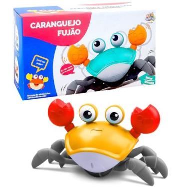 Imagem de Brinquedo Caranguejo Fujão com Som para Crianças e Pets Gato - Toy Kin