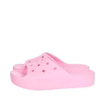 Imagem de Sandália crocs classic plataform slide flamingo - 36