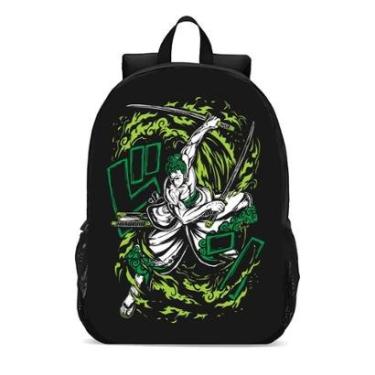 Imagem de Mochila Escolar Infanto Juvenil Anime One Piece Zoro Novidades 0330-Unissex