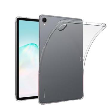 Imagem de SFFINE Capa de TPU transparente para Samsung Galaxy Tab S11 de 11 polegadas (SM-X730/X736/X736B) 2025, [cantos grossos], capa protetora fina e leve de silicone transparente para tablet Galaxy Tab S11