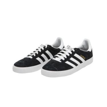 Imagem de adidas Tênis unissex Gazelle ADV – Estilo de vida, atlético e tênis, Core preto/branco/dourado metálico, 37 BR