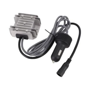 Imagem de Cosiki Adaptador de Carro para Prato, 12V a 30V 3,5A 105W IP68 Conversor de Voltagem à Prova d'água, Adaptador de Plugue de Isqueiro para Mini Antena Parabólica, Carro, Caminhão, RV e Navio