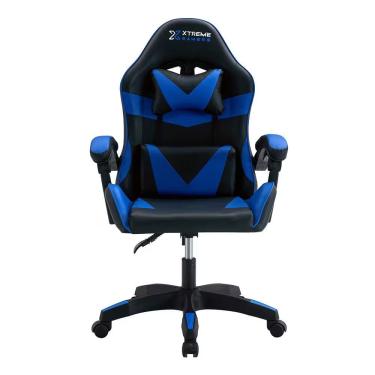 Imagem de Cadeira Gamer Xtreme Cinesis Ergonômica Reclinável Conthey Preto-azul