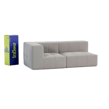 Imagem de Sofá Modular Boucle 2 Lugares - 1 Canto - Cinza