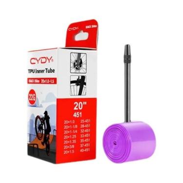 Imagem de Câmara De Ar Para Bicicleta CYDY TPU 22g, 20 Polegadas, Válvula 1-1/8,