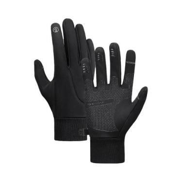 Imagem de Luvas De Ciclismo De Inverno À Prova d'Água Com Tela Sensível Ao Toque