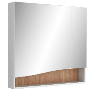 Imagem de Armário Para Banheiro com Espelho 80cm Evie B06 Branco Tau - Lyam Decor