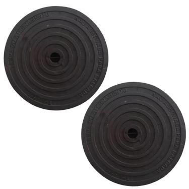 Imagem de Kit 2 Tampa De Chão Aterramento Liso De Ferro Fundido 30cm