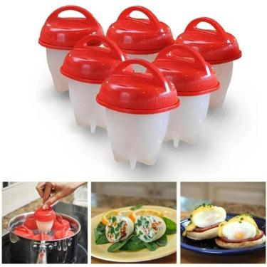 Imagem de Kit 06 Forminhas De Silicone Cozedor De Ovos Easyeggs