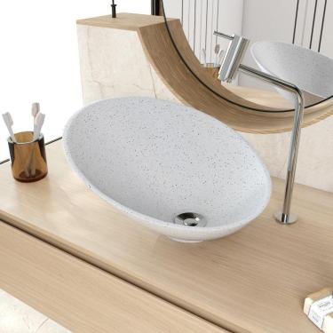 Imagem de Cuba De Apoio Meia Lua Bm38w Branco Granit Matte Branco Granit Matte
