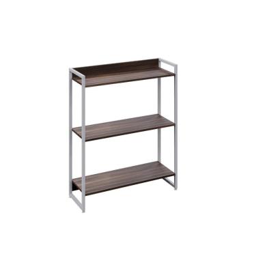 Imagem de Estante Dynamica 80x30x104cm C/03 Prateleiras Nogal / Est.branca Nogal / Est.branca