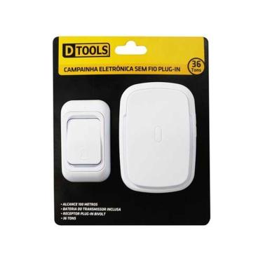 Imagem de Campainha Eletrônica Sem Fio Plug In Dtools - Sku 19818