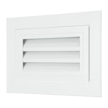 Imagem de PATIKIL Ventilação de empena de alumínio de 15 cm x 25 cm, 1 peça de grade de retorno com filtro de tela de malha porta removível para parede lateral piso sótão galpão sistema HVAC, branco