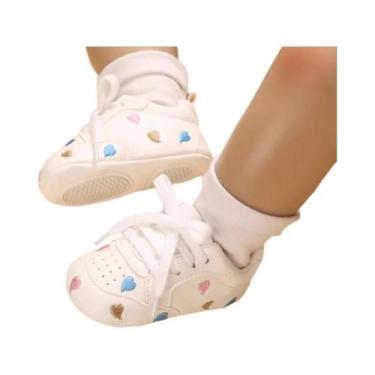 Imagem de Tênis Para Bebê Menina Recém-Nascida, Solado Macio Antiderrapante, Cal