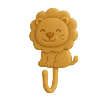 Imagem de Gancho Adesivo LEAO Suporte Parede Toalha Rosto Porta Chaves Objetos B