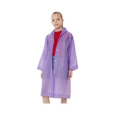 Imagem de Capa De Chuva Infantil Impermeável Reutilizável Para Viagem, Equipamen