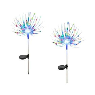 Imagem de Luzes Solares À Prova d'Água Em Forma De Fogos De Artifício LED, Lâmpa