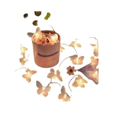 Imagem de Guirlanda De Luzes LED Em Forma De Borboleta Para Meninas 1,5M Para An