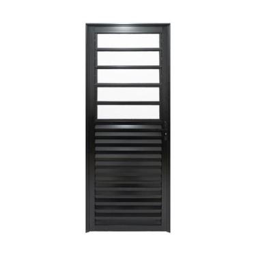 Imagem de Porta de Aluminio Basculante 210x80cm Linha Plus Abertura Esquerda - L