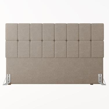 Imagem de Cabeceira King 192cm Boucle Estofada Design Moderno para Quarto Linea Bege