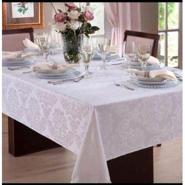 Imagem de Toalha De Mesa Lisa Para Mesa Retangular 8 lugares - Lu Enxovais, Bran