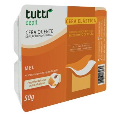 Imagem de Cera quente barra elastica depilatória Tutti Depil 50g