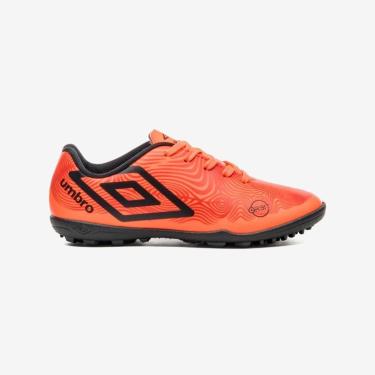 Imagem de Chuteira Society Umbro Orbit Infantil [Cor: Coral E Vermelho - Tamanho: 35]-Unissex