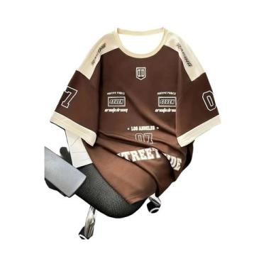 Imagem de Camiseta Masculina De Manga Curta Com Estampa 3D Verão 2025 Roupa Espo