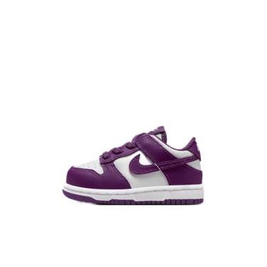 Imagem de Nike Tênis infantil Dunk Low, Branco/viotech-branco, 7 Toddler
