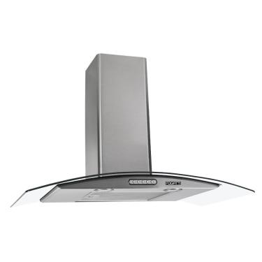 Imagem de Coifa de Parede Fogatti 80cm Vidro Curvo Duto Slim Inox 127V