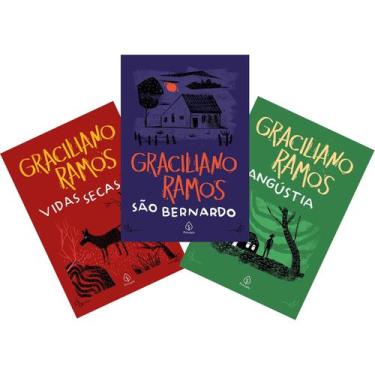 Imagem de Kit 3 Livros Clássicos Literatura Brasileira Graciliano Ramos Texto In
