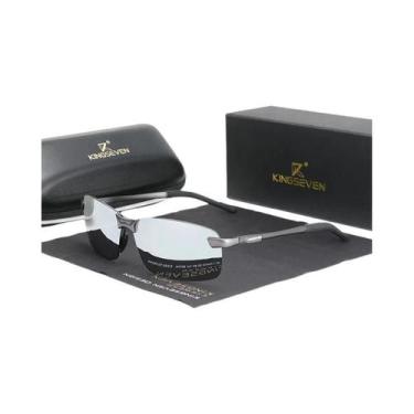 Imagem de Óculos De Sol Polarizados Masculinos Em Alumínio UV400 Sem Armação, Óc