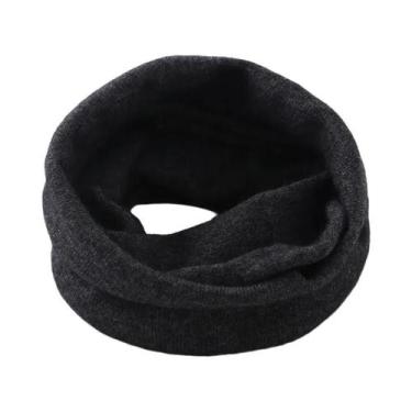 Imagem de Cachecol Feminino De Lã Macia E Quente, Gola Falsa De Cashmere, Aquece