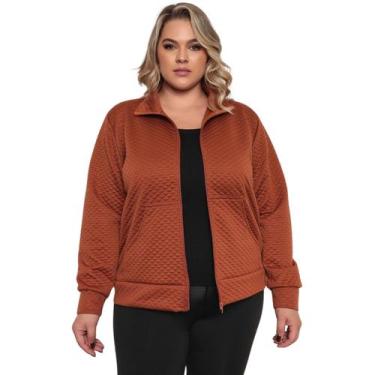 Imagem de Jaqueta Bomber Plus Size Feminina Matelassê Premium Inverno - EWG MODA