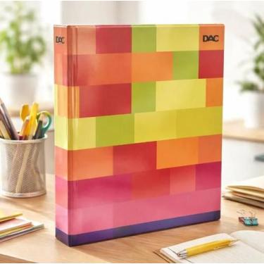 Imagem de Fichário Universitário DAC Colors 4 Argolas Resistente