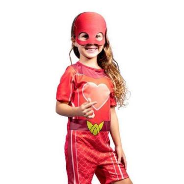 Imagem de Fantasia Infantil Super Sereia Luccas Neto com Capa Mascara - NOVABRIN